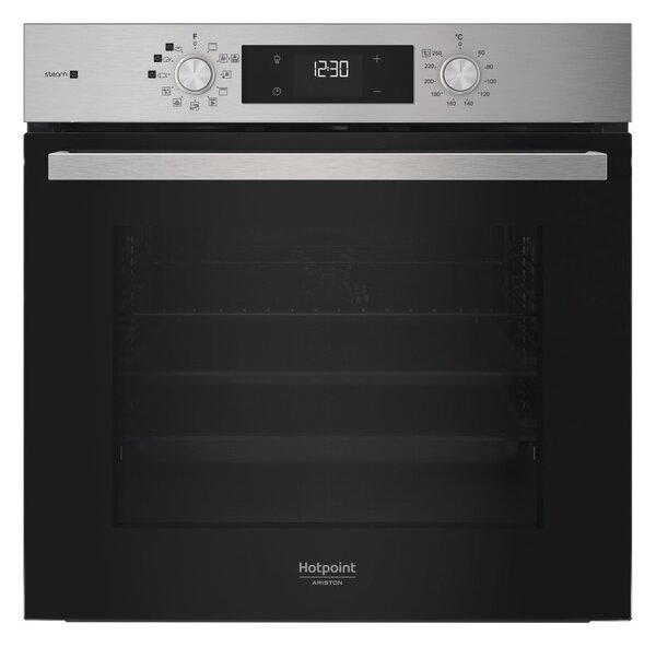 Фурна за вграждане Hotpoint Ariston HAO3 K58HSU1 X, клас A+, 71л. обем, хидролитично почистване, Forced Air, инокс
