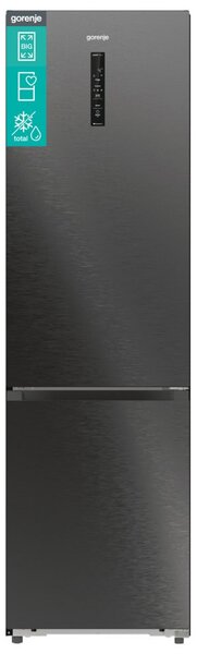 Хладилник с фризер Gorenje NRB620C61BX4WFE, клас C, 413 л. общ обем, свободностоящ, 182 kWh/годишно, CrispZone, MultiFlow 360°, ZeroZone, черен