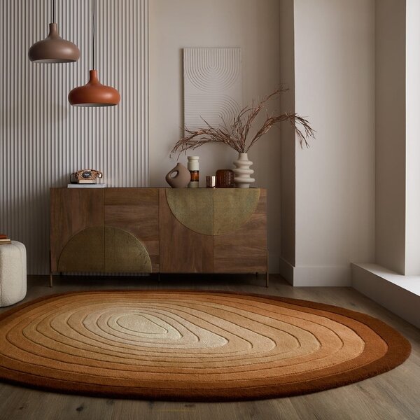 Вълнен килим в тухлен цвят 160x230 cm Puddle Ombre Wool – Flair Rugs