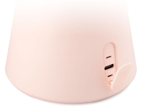 Светещо козметично огледало Smart Moon LED Cosmetic, 10x увеличение, Топла/неутрална/студена светлина, Регулируема яркост, Bluetooth високоговорител, Розов