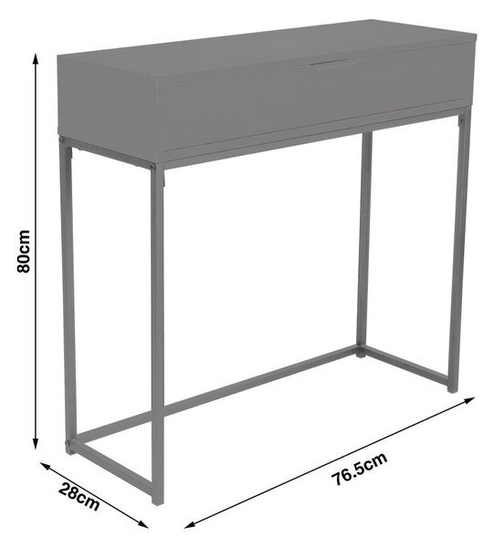 Конзола Joumpa Натурален 80x28x76.5 см