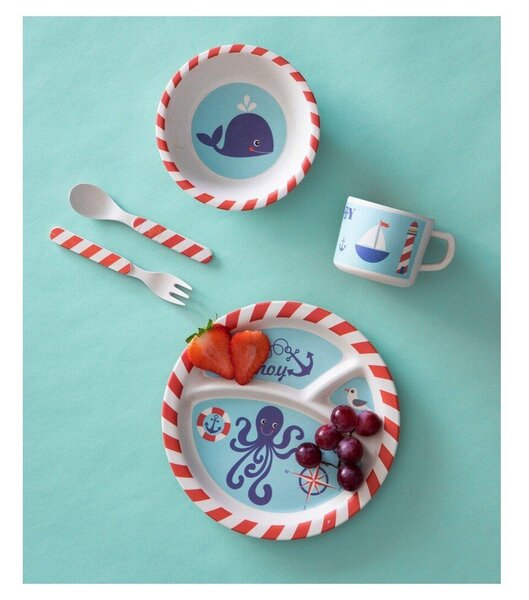 Бамбуков детски комплект за хранене 5 бр. Eden – Premier Housewares