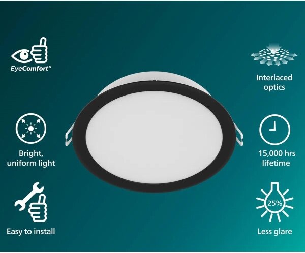 Philips - Вградено таванно LED осветително тяло MESON LED/5,5W/230V 3000K