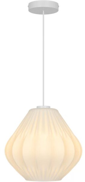 Nordlux - Висяща лампа с кабел MALUCA 1xE27/15W/230V Ø 29 см, бяла