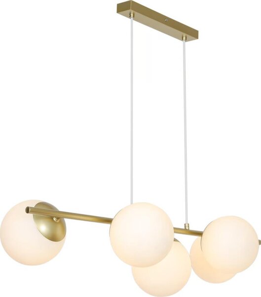 Nordlux - Полилей на кабел LILLY 5xE14/10W/230V месинг