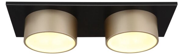 Globo 56964-2 - LED таванно осветително тяло RAYMOND LED/24W/230V 3000K 46x20 cm месинг