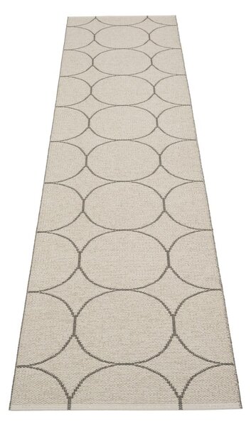 Тъмносива пътека за открито и закрито 70x300 cm Boo Charcoal Linen – Pappelina