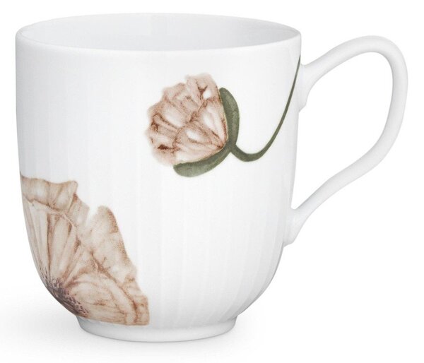 Бяла порцеланова чаша Poppy, 330 ml Hammershøi - Kähler Design