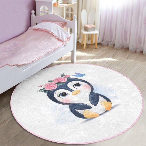 Бял детски килим ø 80 cm Comfort - Mila Home