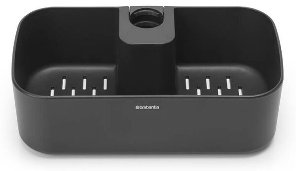 Органайзер за душ Brabantia ReNew 1004186, 7.5х13.3х24.4 см, Дъно с отвори за вода, Устойчивост на корозия, Тъмносив