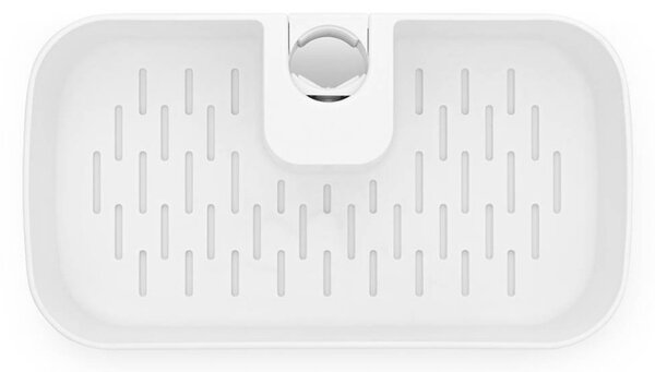 Органайзер за душ Brabantia ReNew 1004187, 7.5х13.3х24.4 см, Дъно с отвори за вода, Устойчивост на корозия, Бял