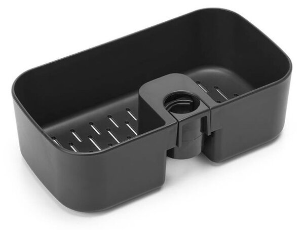 Органайзер за душ Brabantia ReNew 1004186, 7.5х13.3х24.4 см, Дъно с отвори за вода, Устойчивост на корозия, Тъмносив