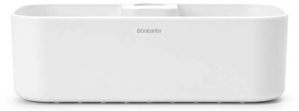 Органайзер за душ Brabantia ReNew 1004187, 7.5х13.3х24.4 см, Дъно с отвори за вода, Устойчивост на корозия, Бял