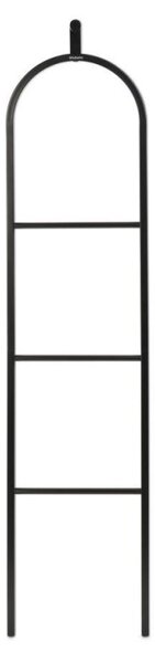 Многофункционална закачалка за дрехи Brabantia Linn 1008927, 3 рафта, Овална част за закачане на сако, Устойчива на корозия, Черен