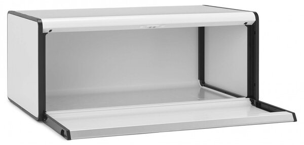 Кутия за хляб Brabantia Fall Front 1003246, 18 л, 46.5х25 см, Стенен монтаж, Без пръстови отпечатъци, Бял