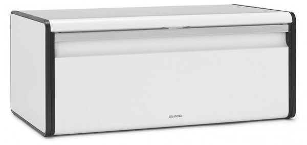 Кутия за хляб Brabantia Fall Front 1003246, 18 л, 46.5х25 см, Стенен монтаж, Без пръстови отпечатъци, Бял