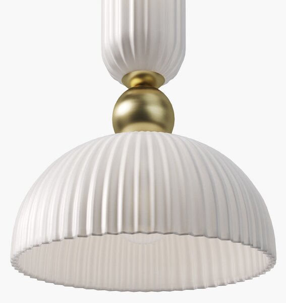 Maytoni Висяща лампа Antic, бяло/златно, Ø 30 cm, стъкло, E27, Затъмняване, Бял, Дневна/трапезария, Стъкло