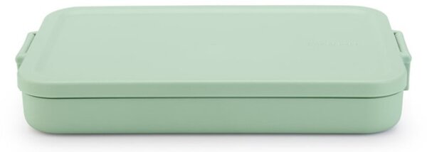Кутия за храна Brabantia Make&Take 1006285, 1.1 л, До 2 сандвича, Без BPA, Плоска, Зелен