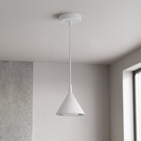 Brilagi - Полилей на кабел CONE SINGLE 1xGX53/15W/230V бял