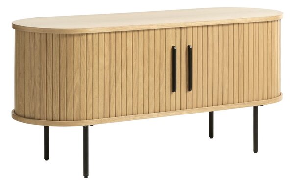 Масичка за телевизор от дъб в естествен цвят 120x56 cm Nola - Unique Furniture