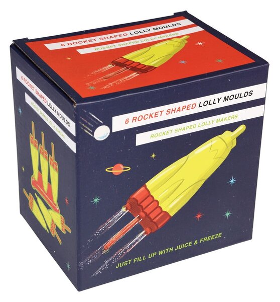 Уред за производство на сладолед Space Age Ice Lolly Popsicle Maker Space Age Rocket - Rex London