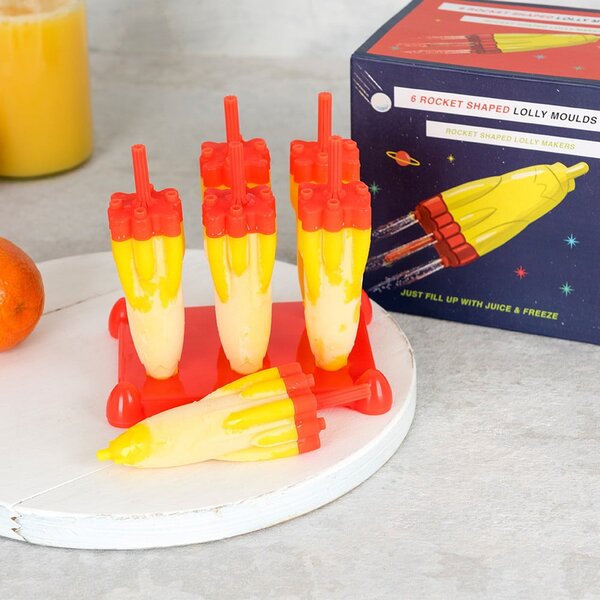 Уред за производство на сладолед Space Age Ice Lolly Popsicle Maker Space Age Rocket - Rex London