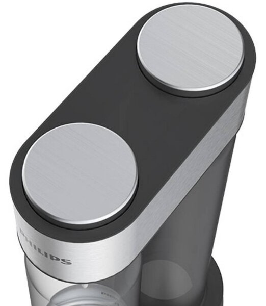 Машина за сода Philips GoZero ADD4902BK/10, 1 л, Регулиране на газировката, Предпазен клапан, Стоманен корпус, Ръчна, Черен