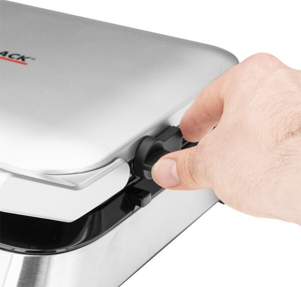 Гофретник Gastroback Advanced Control, 1600W, 220 мл, 7 степени на изпичане, Двойни нагреватели, Дълбоки плочи, Таймер, Защита от преливане, Сребрист