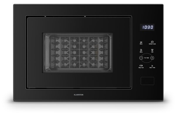 Klarstein Velaire микровълнова фурна за вграждане с грил | 1200 W грил | 850 W микровълнова фурна | 60 см