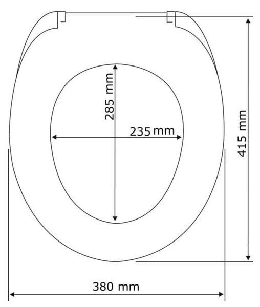 Лесно затваряща се тоалетна седалка Новини, 45 x 38,8 cm Frog - Wenko