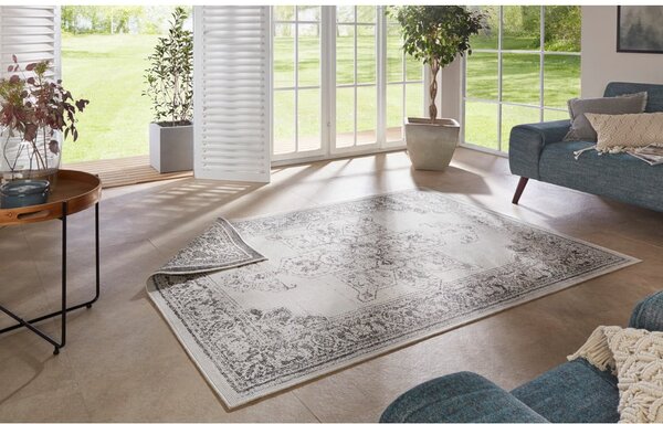 Сив и кремав килим за открито , 120 x 170 cm Borbon - NORTHRUGS