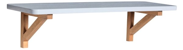 Светлосив стенен рафт от декор от дъб 60 cm Arki – Hübsch