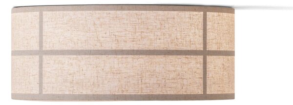 Audo Copenhagen Таванно осветление Hashira, естествен цвят, лен, Ø 50 cm, Затъмняване, Бежов, Дневна/трапезария, Плат / текстил