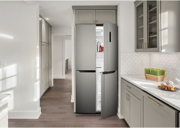 Хладилник с фризер Tesla RM3400FHXE, 362 Л, Енергиен клас E, Total No Frost, Multi, DynaCool Air Flow, Инокс