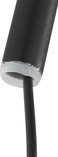 Steinhauer Стенна лампа Sparkled Light 4404ZW, черно/естествен бамбук, E27, Черен, Дневна/трапезария, Метал