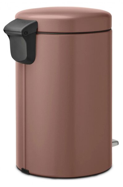 Кош за боклук с педал Brabantia NewIcon 1008845, 12 л, Плавно затваряне, Противоплъзгаща основа, Сатенено покритие, Кафяв
