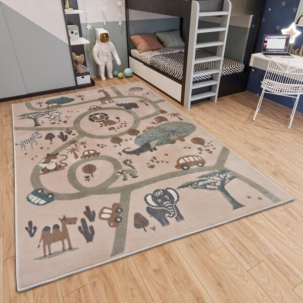 Бежов детски килим 120x170 cm Animal Park - Hanse Home