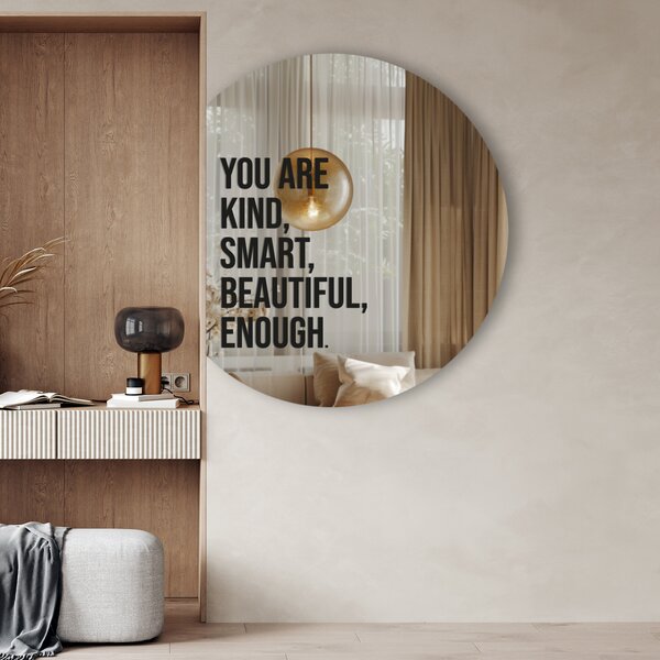 Стикер за огледало S23 – You are kind, smart, beautiful, enough