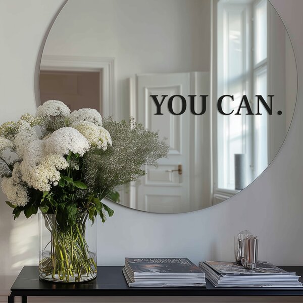 Стикер за огледало S33 – YOU CAN. 39x6
