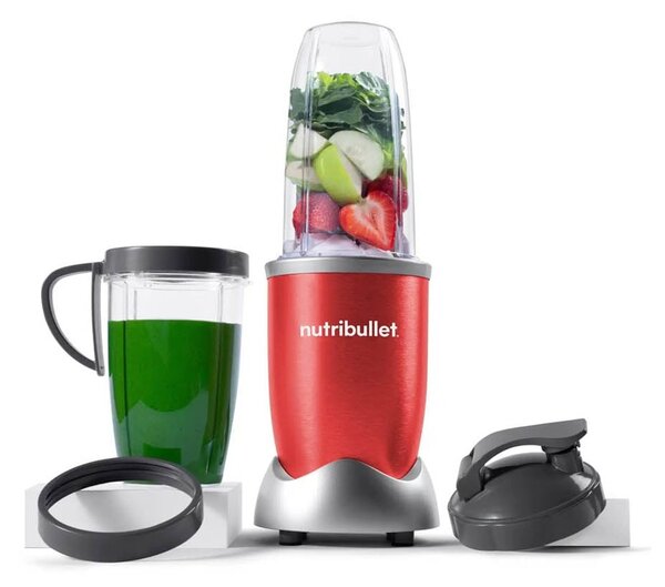 Блендер Nutribullet NB907R, 900W, 0.9 л. вместимост, острие от неръждаема стомана, червен