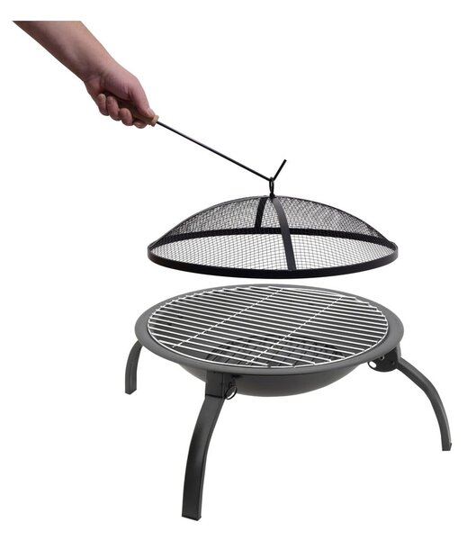 Камина с решетка за скара и капак, ø 48 cm Vesuv - Cattara