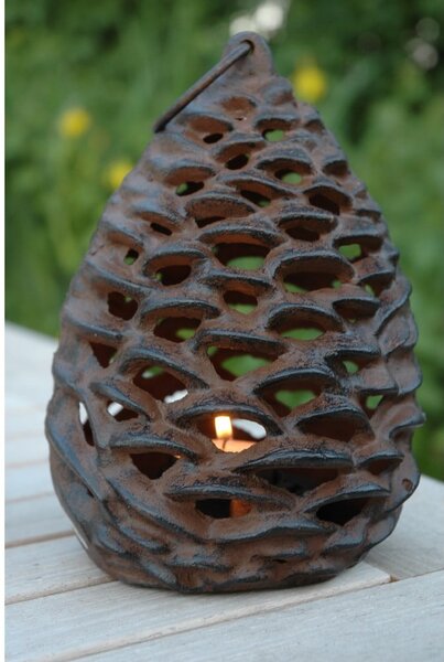 Метален фенер (височина 18 cm) Pine Cone – Esschert Design