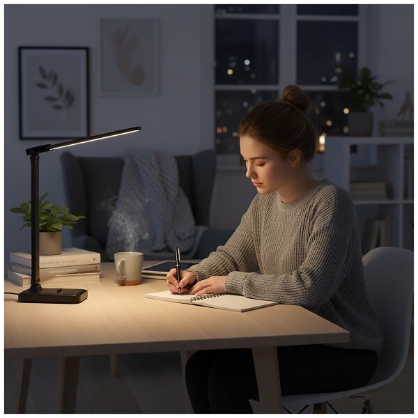 Brilagi - LED димируема настолна лампа MODO DUO LED/8W/5V 3000/4000/6500K черна