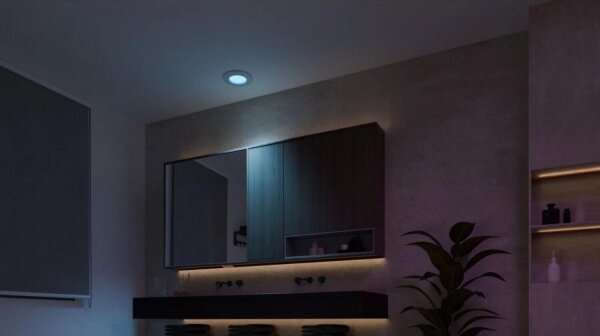 Philips - комплект 2x вградени LED осветителни тела за баня, RGBW, димируеми, Hue SLIM LED/8,3W/230V IP44