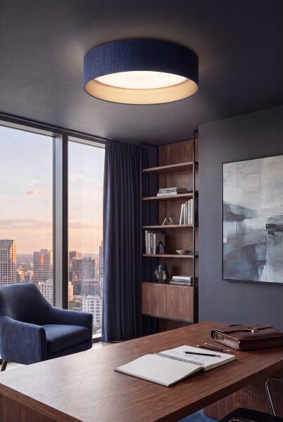 Brilagi-LED Димируемо осветително тяло VELVET SM. VARI 24W/230V 3000–6500K Ø45 см син/златист + дистанционно управление