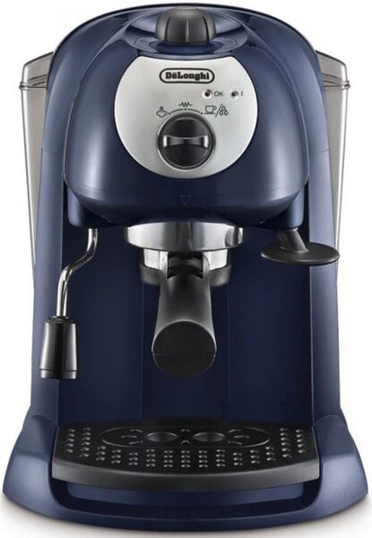 Кафемашина еспресо DeLonghi EC191.CD, 1100W, 15 bar, 1 л. обем на резервоара за вода, синя