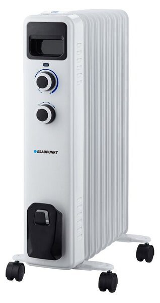 Маслен радиатор Blaupunkt HOR401, 2000W, до 18 кв.м отопляема площ, 3 степени на мощност, термостат, бял