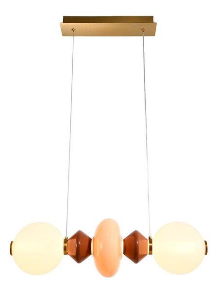 LED полилей на кабел FLORES LED/15W/230V златист/оранжев/кафяв