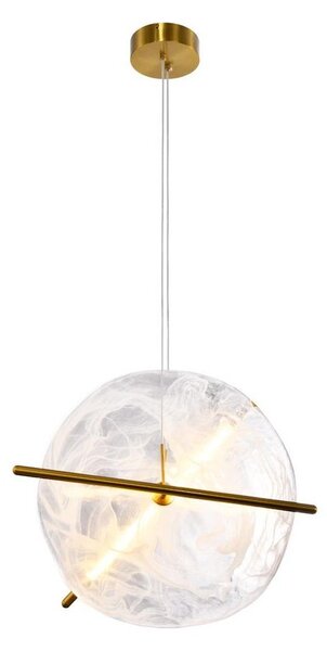 LED полилей на кабел RELAX LED/15W/230V златист/бял