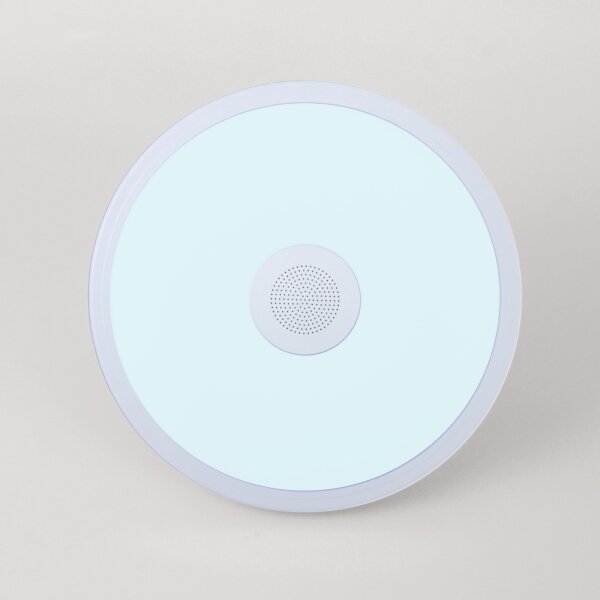 Globo - LED RGB Лампа за баня с високоговорител RAFFY LED/18W/230V IP44 + д.у